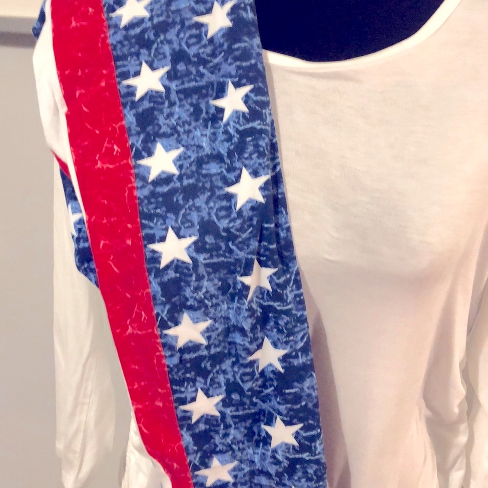 Charlotte Russe American flag Leggings size medium